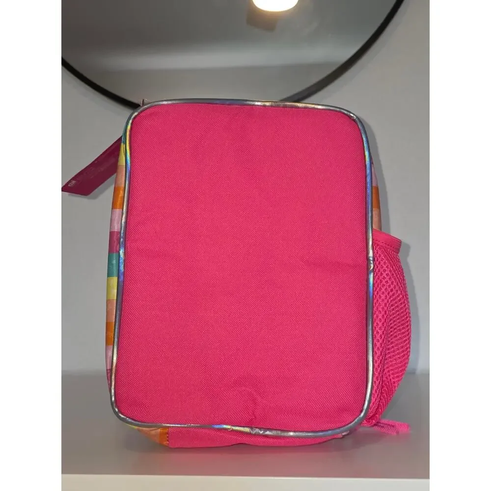 Mattel Barbie Love Wins 10 inch Girls Reusable Lunch Kit Pink | NWT